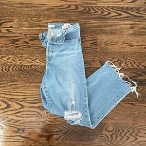 Levi ribcage straight jeans